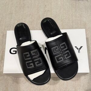 Givenchy Black Leather Sandals